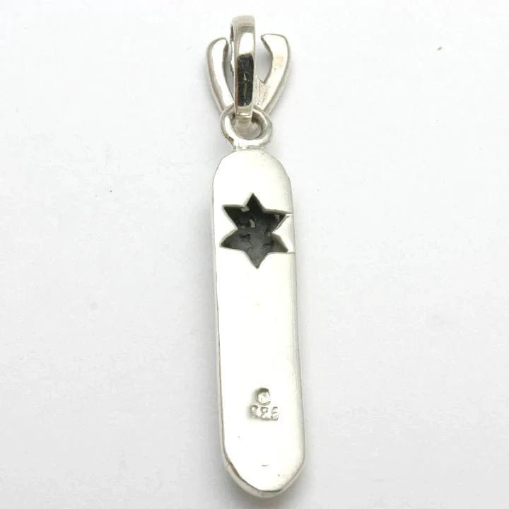 Bareket Jewelry - Filigree Shin Mezuzah Necklace - Sterling Silver - ModernTribe