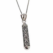 Bareket Jewelry - Filigree Shin Mezuzah Necklace - Sterling Silver - ModernTribe