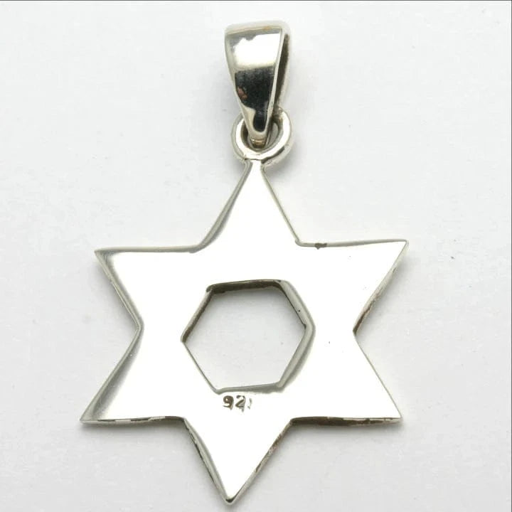 Bareket Jewelry Necklaces Small Woven Star of David Pendant - Sterling Silver