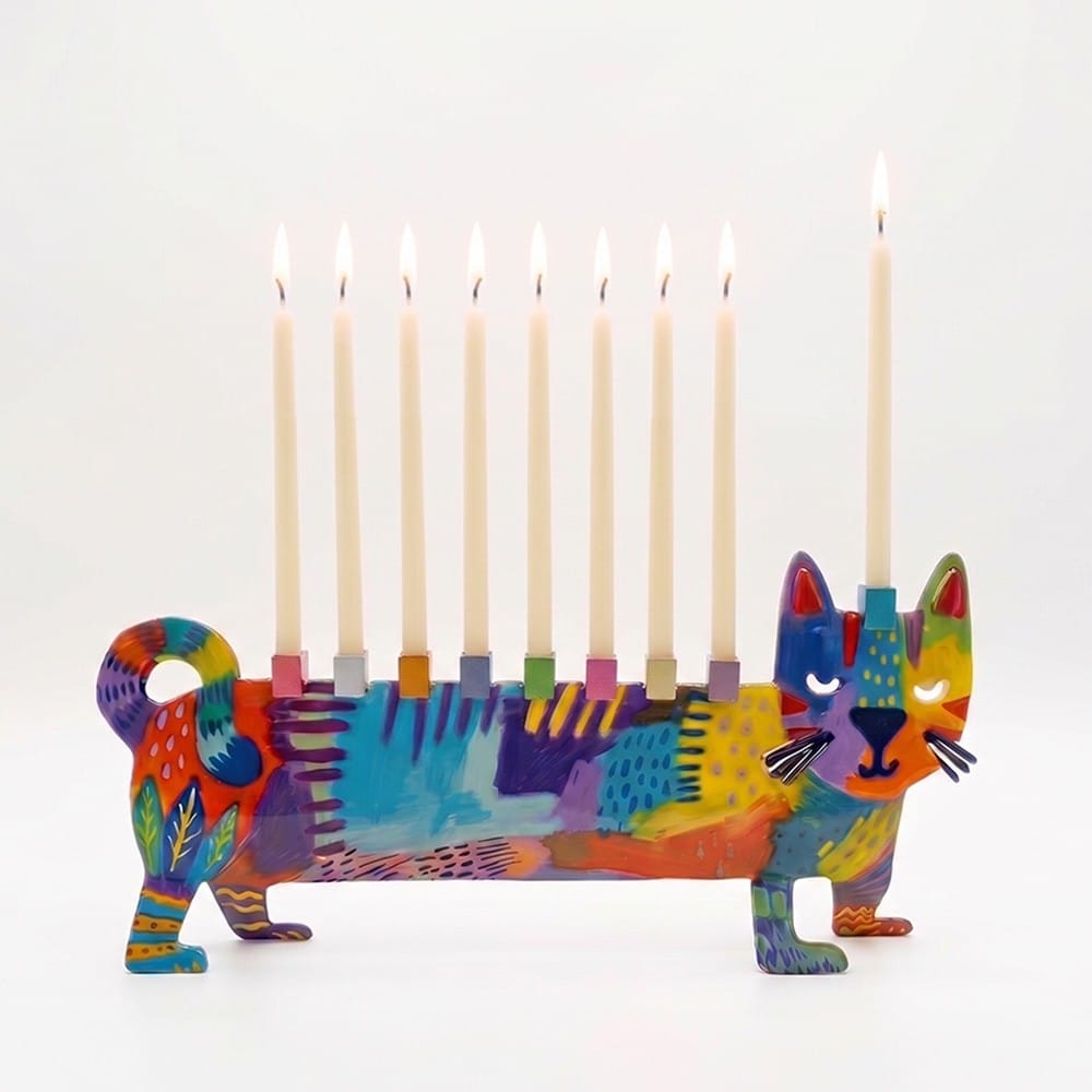 Yair Emanuel - Cat Menorah by Yair Emanuel - ModernTribe