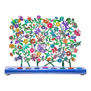 Yair Emanuel - Laser Cut Butterflies and Flowers Menorah by Yair Emanuel - ModernTribe