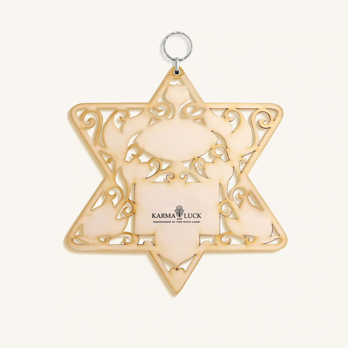Karma and Luck Wall Hamsas Sacred Fusion Evil Eye and Star of David Gemstone Home Blessing