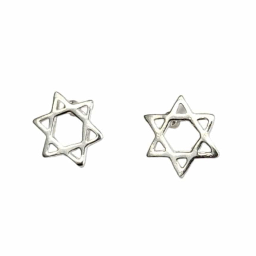 Bareket Jewelry Earrings Star of David Stud Earrings - Sterling Silver