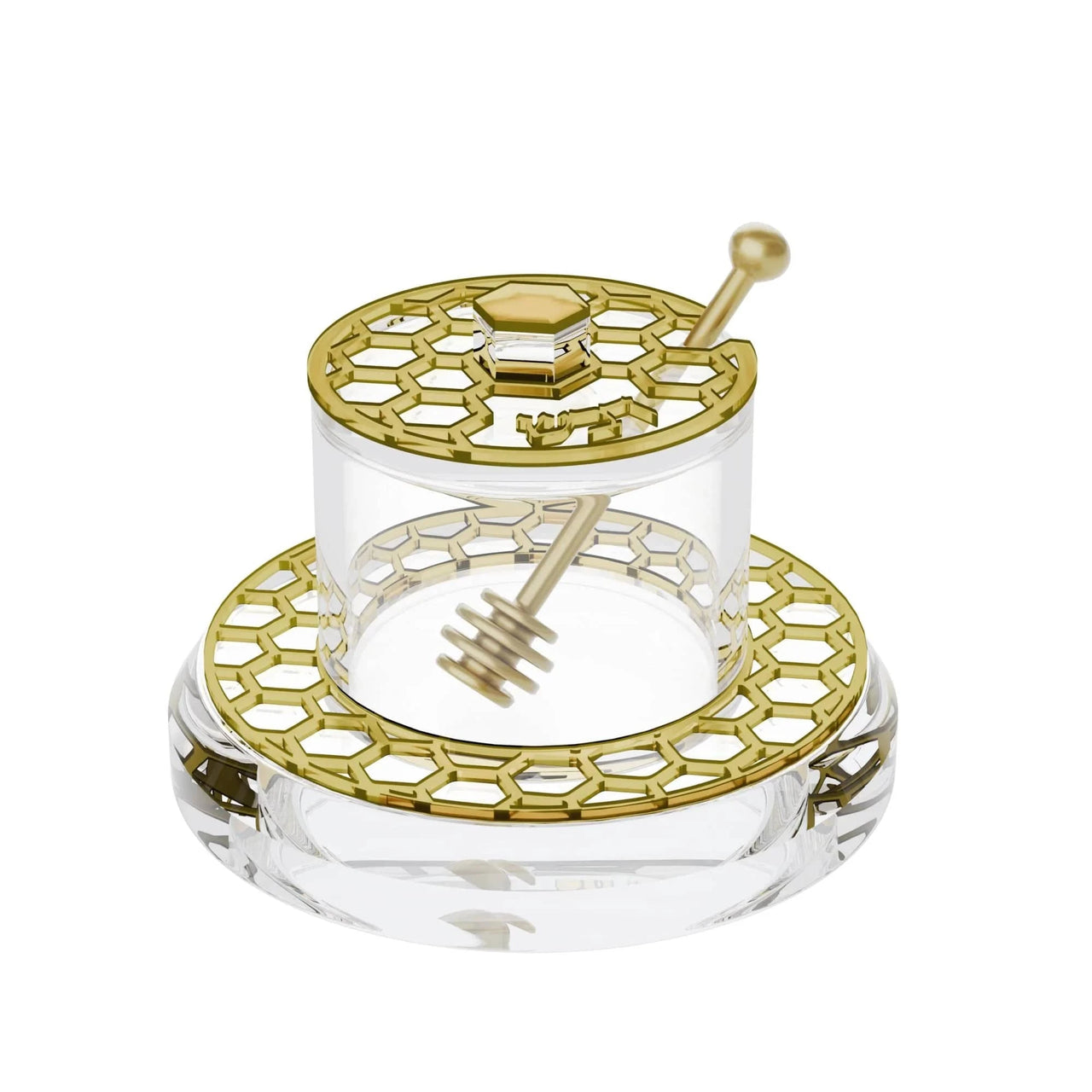 Feldart - Gold Honeycomb Honey Dish - ModernTribe