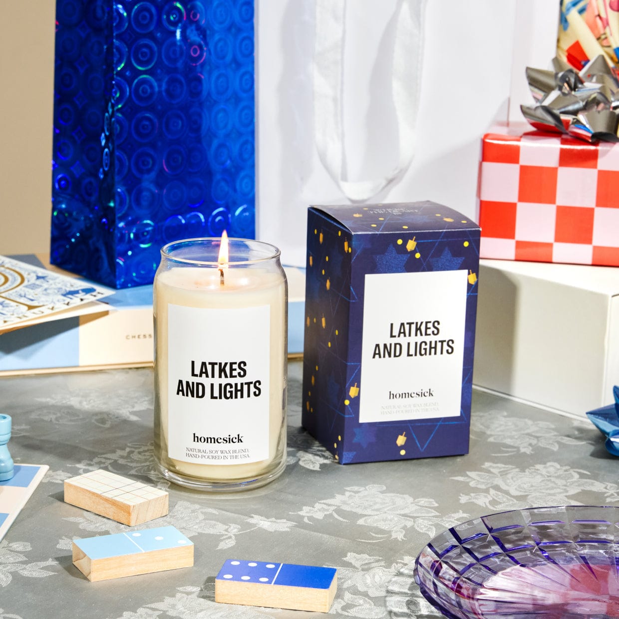 Homesick Decorative Candles Latkes and Lights Candle by Homesick
