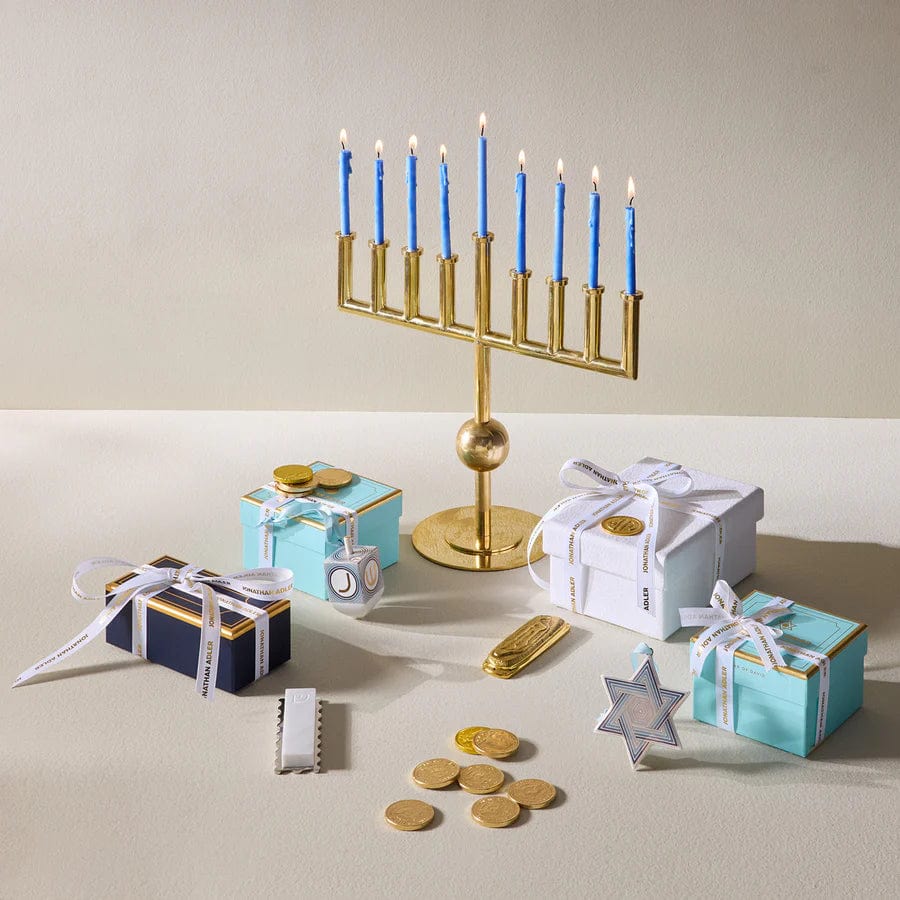 Jonathan Adler Menorahs Brass Vienna Menorah by Jonathan Adler