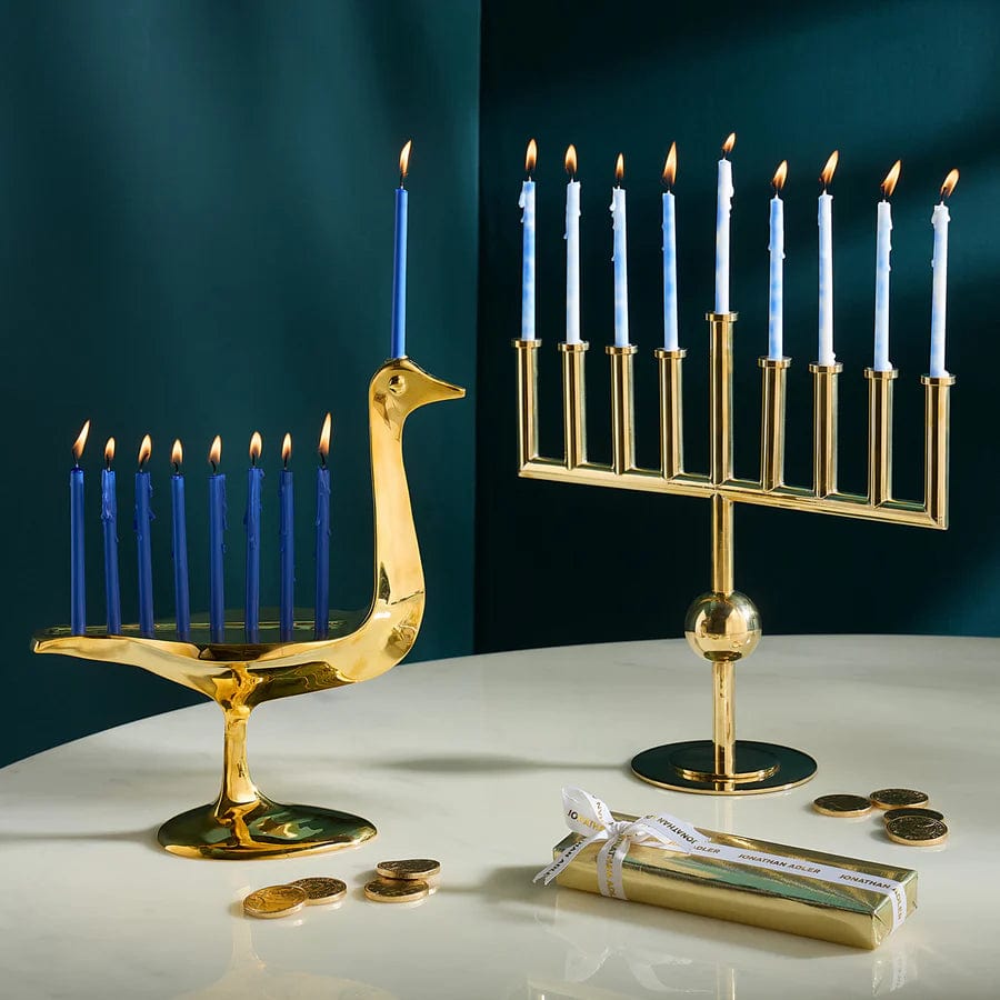 Jonathan Adler Menorahs Brass Vienna Menorah by Jonathan Adler