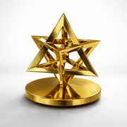 Heart of David - Gold Heart of David Sculpture by Benjamin Zev - ModernTribe