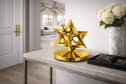 Heart of David - Gold Heart of David Sculpture by Benjamin Zev - ModernTribe