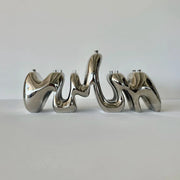 Hannah Polskin Menorahs Nickel Menorah by Hannah Polskin