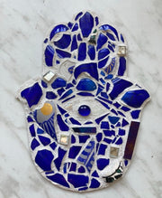 HamsaMade Wall Hamsas Smash Glass Large Mosaic Wall Hamsa by HamsaMade