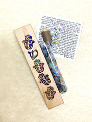 Beames Designs Mezuzahs Rainbow Hamsa Wedding Mezuzah - Rainbow