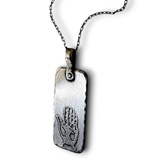 Hamsa Hand Necklace by Marla Studio - Sterling Silver