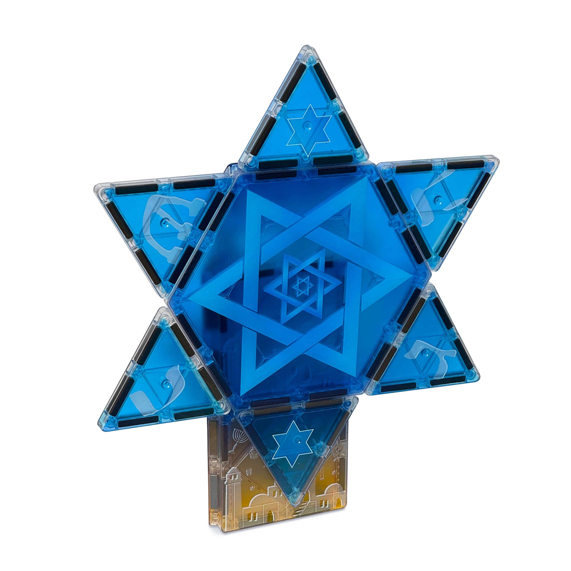 CreateOn Toys Hanukkah Magnetic Tiles Starter Set