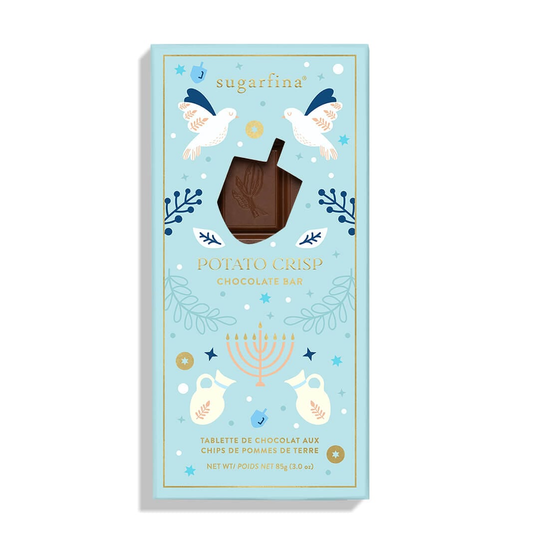 Sugarfina Candy Hanukkah Potato Crisp Chocolate Bar