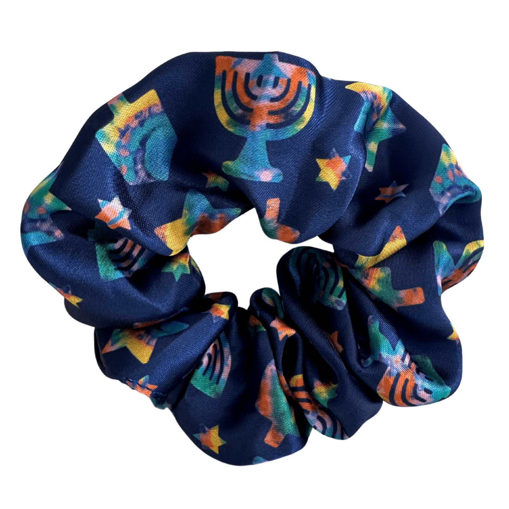 Midrash Manicures Headbands Tie Dye Hanukkah Scrunchie