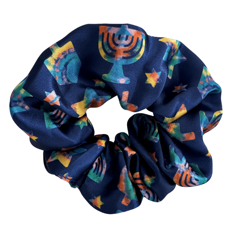 Midrash Manicures - Tie Dye Hanukkah Scrunchie - ModernTribe