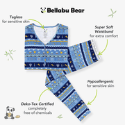 Bellabu Bear Pajamas Hanukkah Fair Isle Bamboo Women's Pajama Set by Bellabu Bear - (Sizes XXS - XXL)