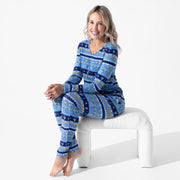 Bellabu Bear Pajamas Hanukkah Fair Isle Bamboo Women's Pajama Set by Bellabu Bear - (Sizes XXS - XXL)
