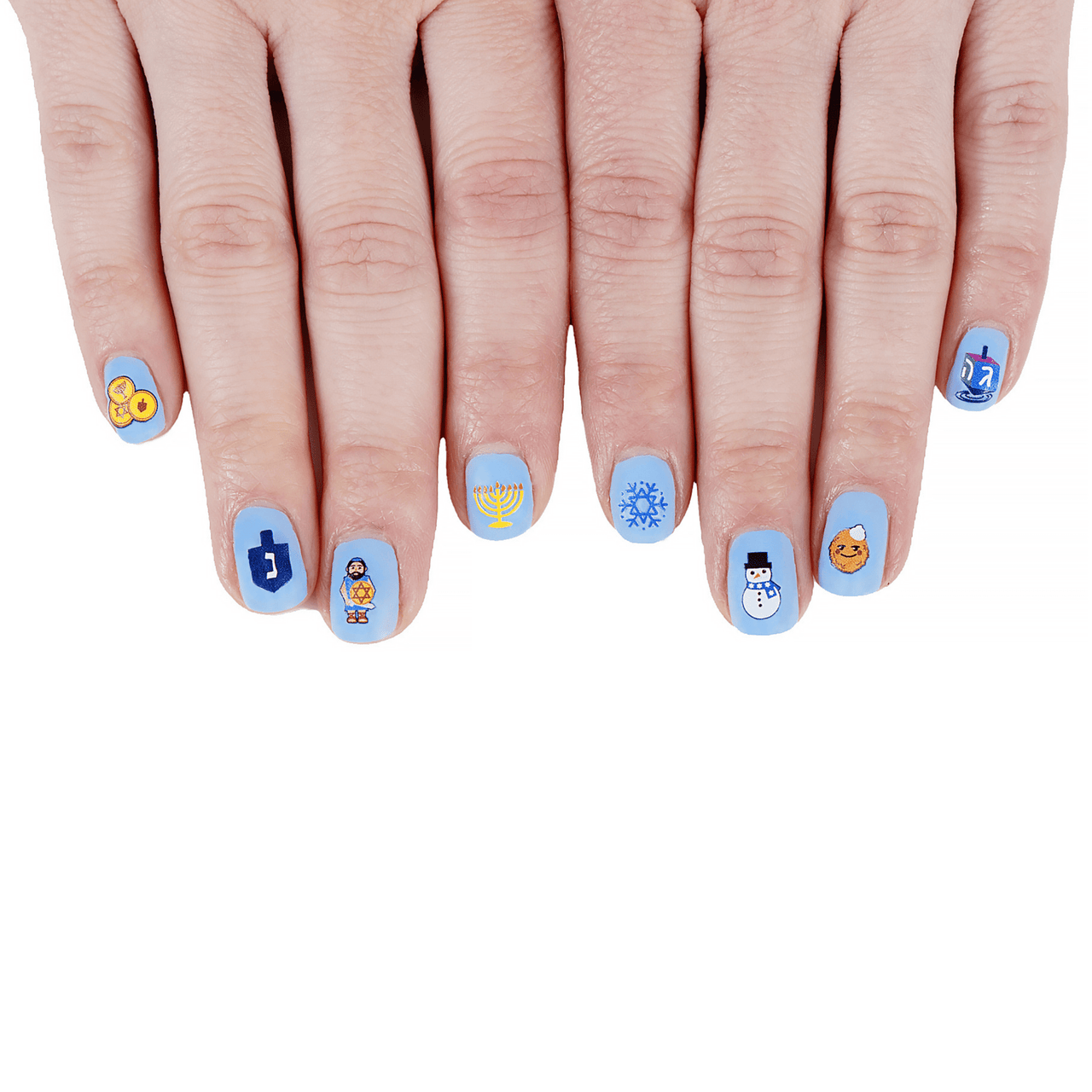 Midrash Manicures - Midrash Manicures Hanukkah Nail Decals - ModernTribe