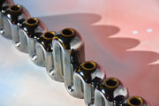 Feldi Studios Menorahs Handmade Chrome Swiggle  Menorah