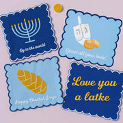 The Nosh Table Napkins Everybody Wants This Hanukkah Cocktail Napkins - Set of 4