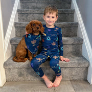 Kids Hanukkah Space Pajamas by Midrash Manicures