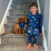 Kids Hanukkah Space Pajamas by Midrash Manicures