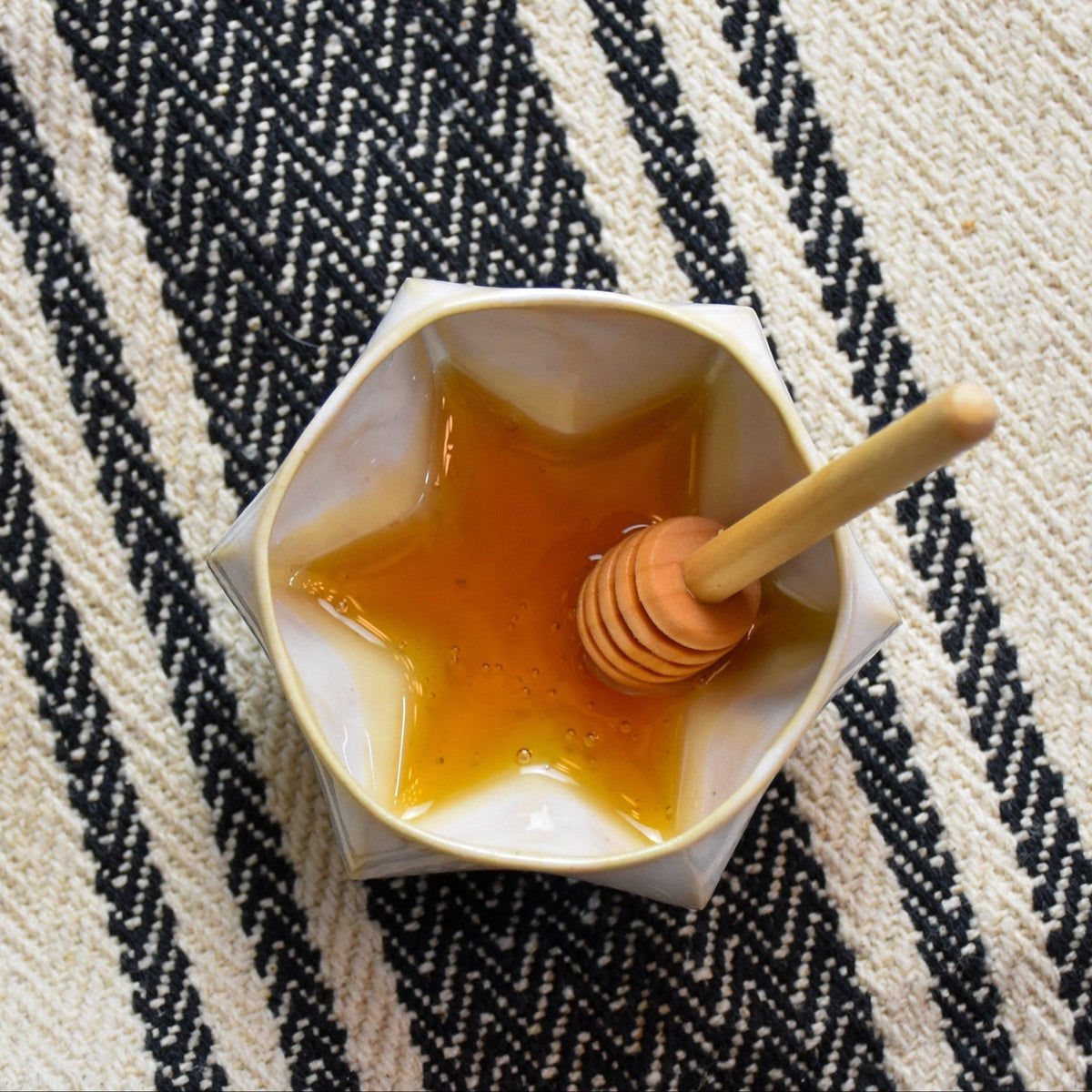Feldi Studios - Star of David Pom Honey Pot - Cream - ModernTribe