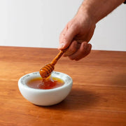 Green Judaica - Handmade Soft Blue and Platinum Porcelain Honey Dish - ModernTribe