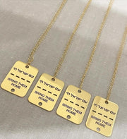 Miriam Merenfeld Jewelry Necklaces Gold Vermeil / 24" Bring Them Home Tag Necklace - Sterling Silver or Gold Vermeil - 100% of Profits Donated