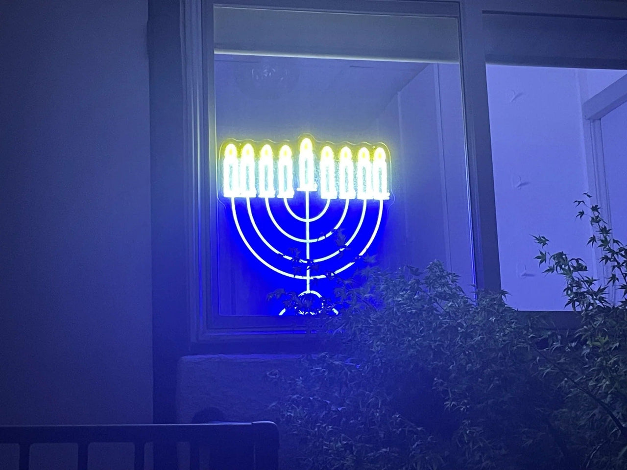Hanukkah Superstore - LED Neon Menorah Decoration - ModernTribe