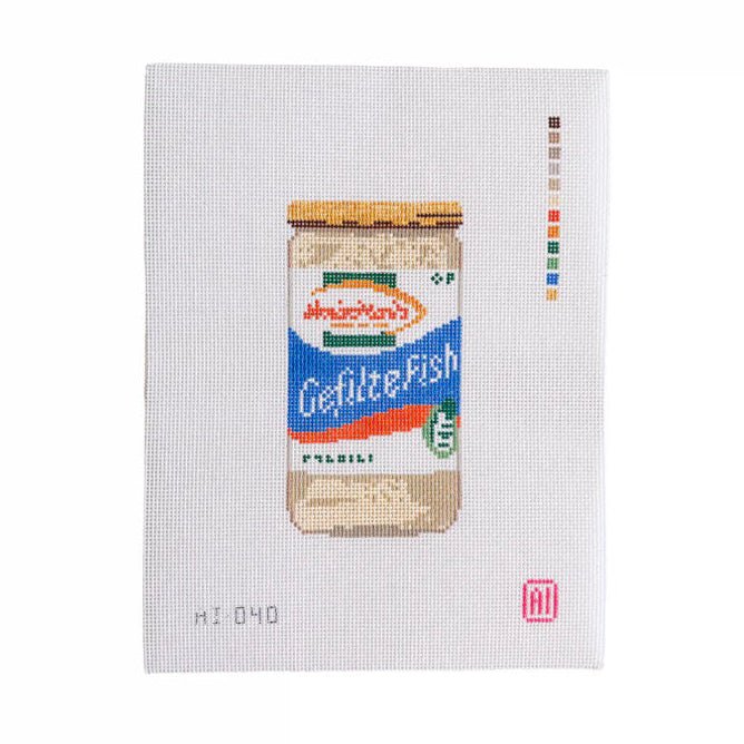 Allison Ivy - Gefilte Fish Jar Needlepoint Kit - ModernTribe
