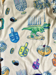 Amy Kritzer Becker Pajamas Hanukkah Light and Latkes Men's Pajamas - (Sizes S - 4XL)