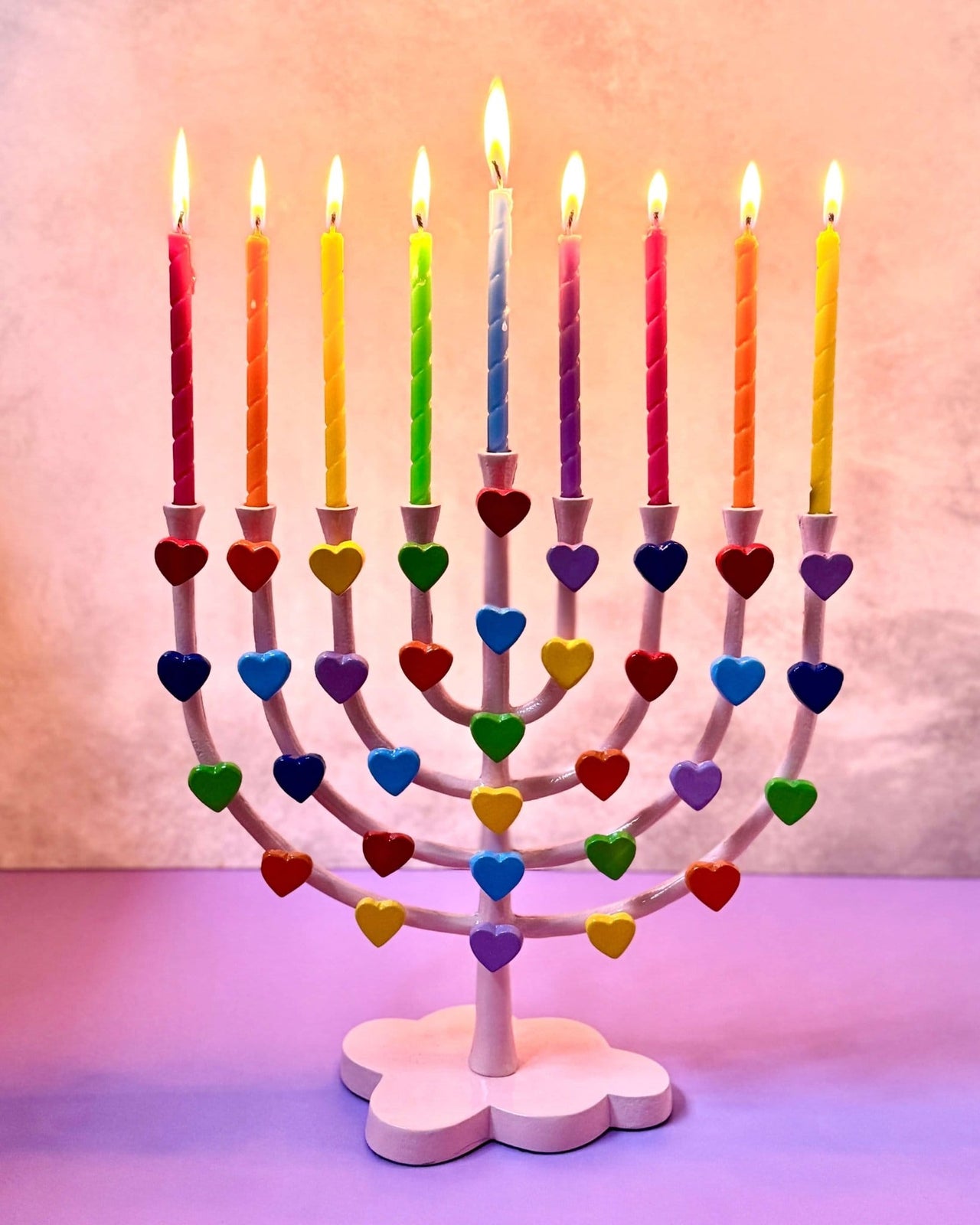 Amy Kritzer Becker - Rainbow Dream Menorah - ModernTribe