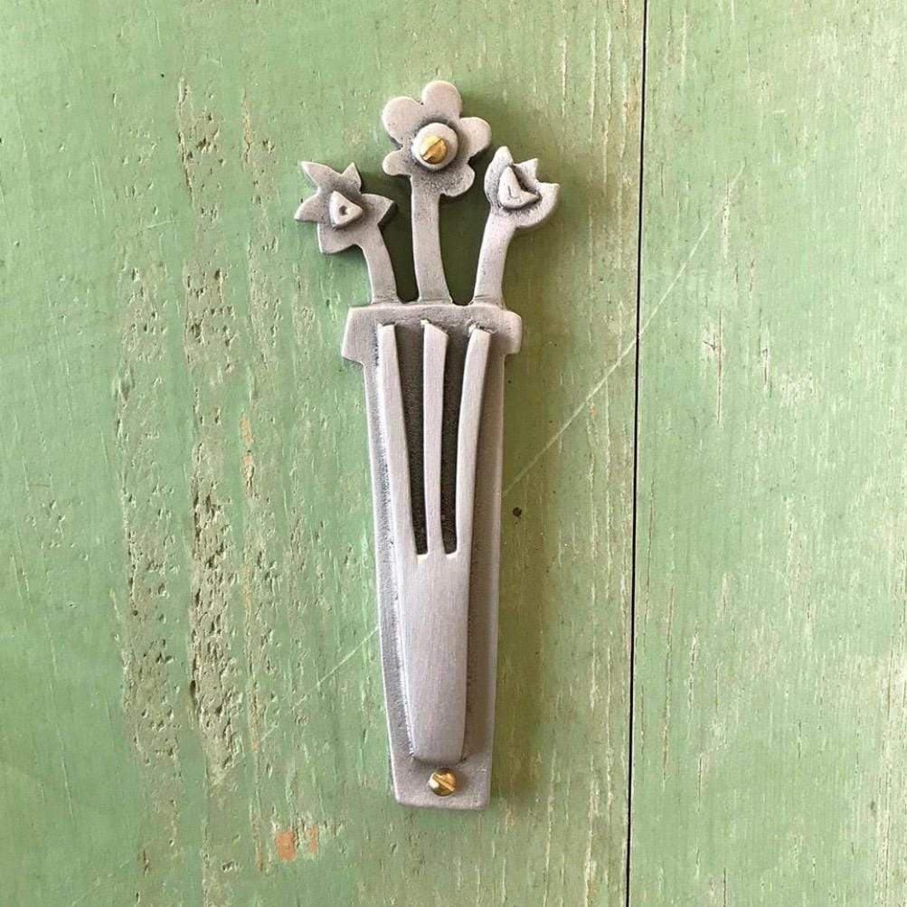 Emily Rosenfeld Mezuzahs Flower Pot Mezuzah By Emily Rosenfeld