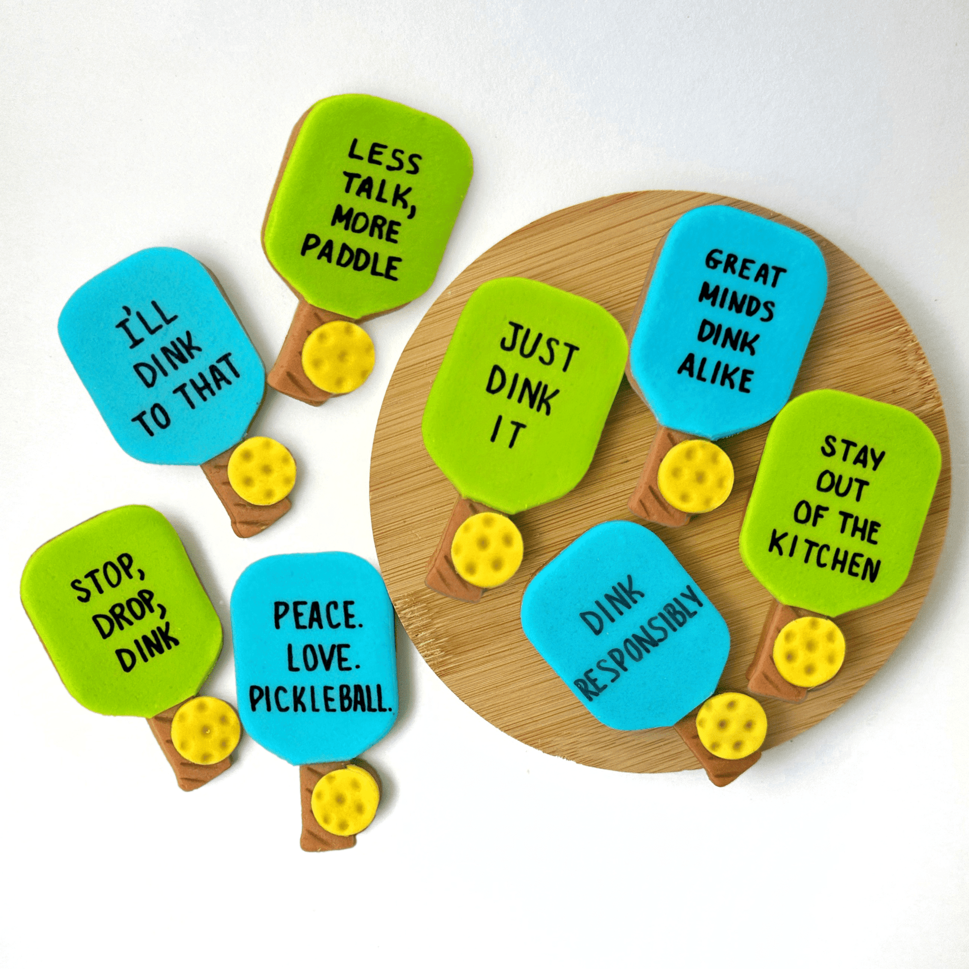 Marzipops Food Marzipan Punny Pickleball Paddles