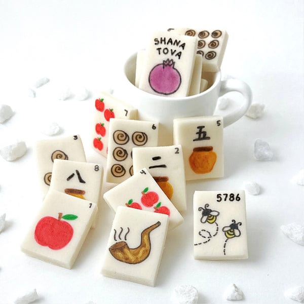Marzipops Food Rosh Hashanah Mahjong Tiles
