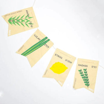 Days United Decorations Sukkot Four Species Felt Flags