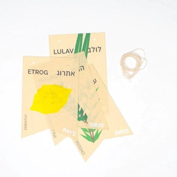 Days United Decorations Sukkot Four Species Felt Flags