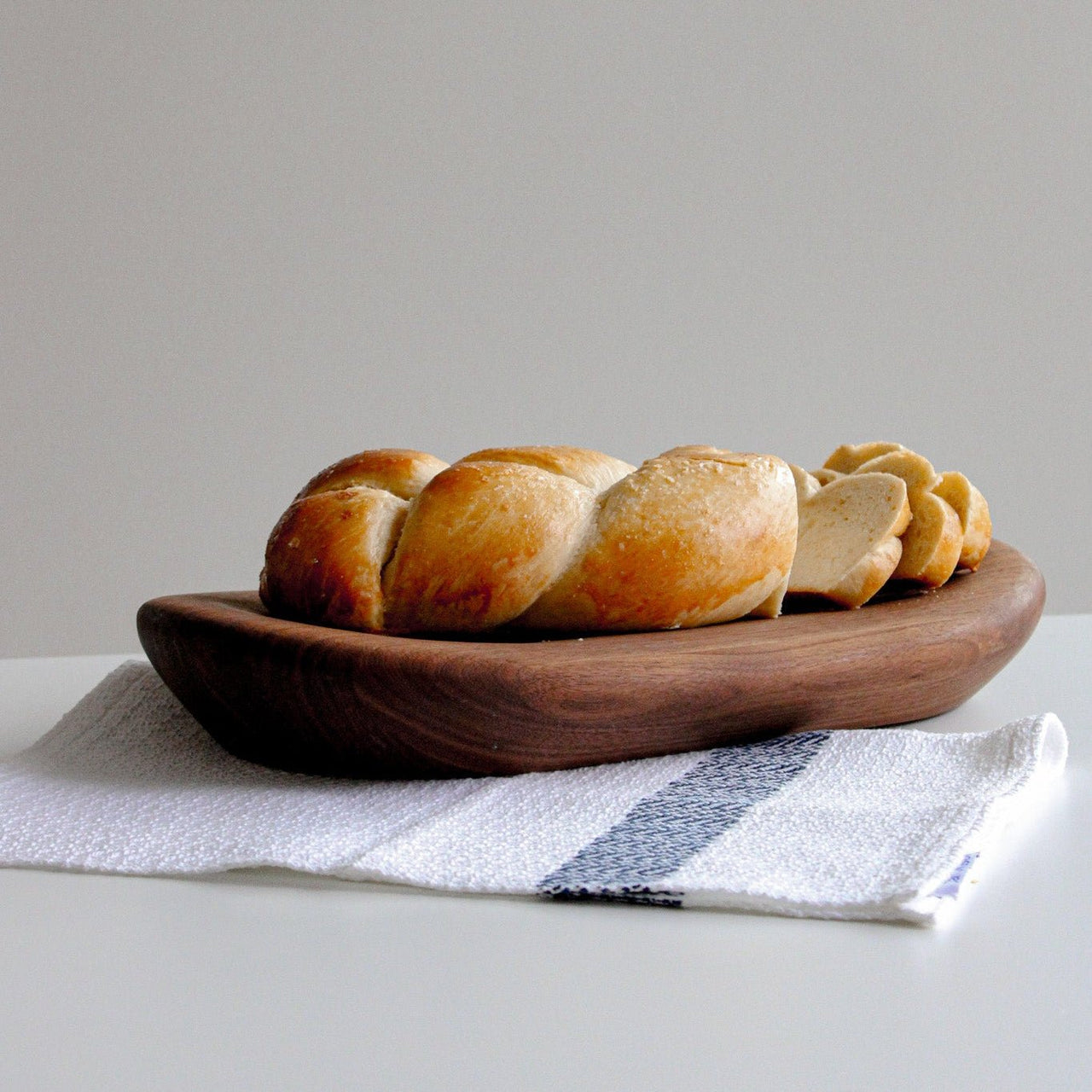 Green Judaica - Handmade Walnut Challah Tray - ModernTribe
