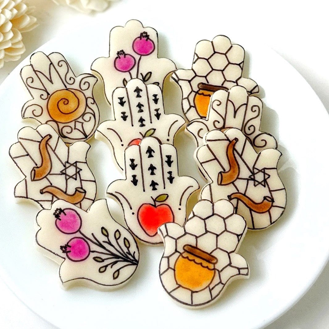 Marzipops Food Rosh Hashanah Hamsa Placecards
