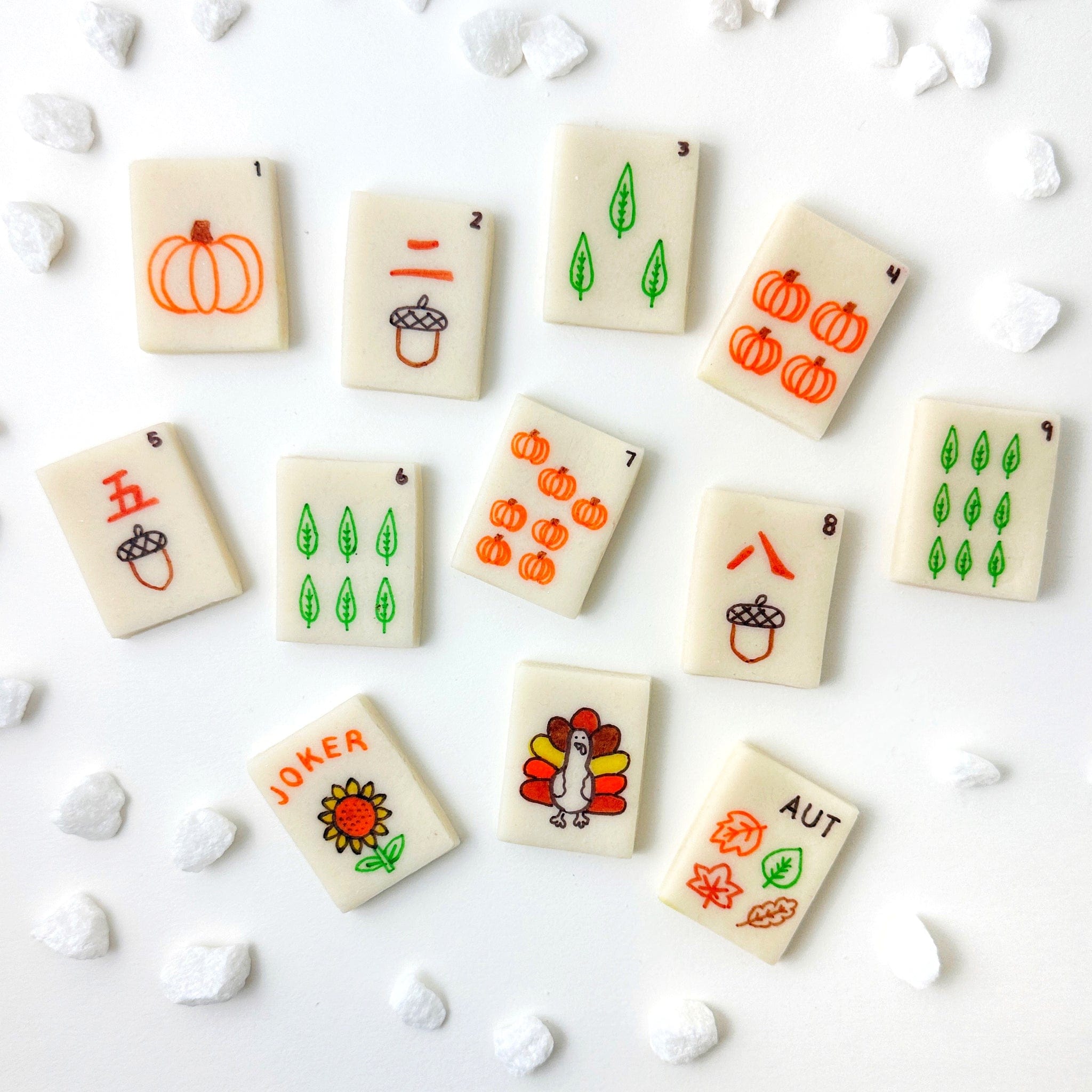 Marzipan Autumn Mah Jongg Tiles