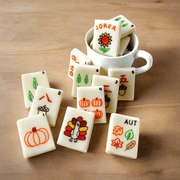 Marzipops Food Marzipan Autumn Mahjong Tiles