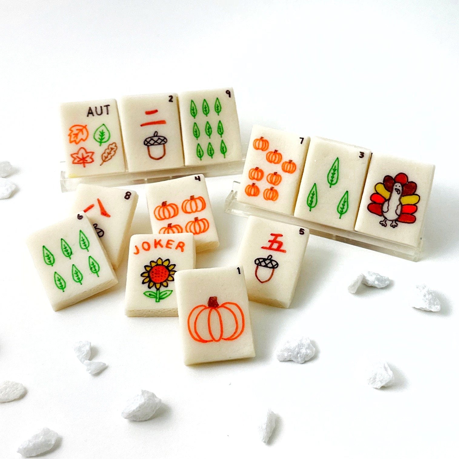 Marzipops Food Marzipan Autumn Mah Jongg Tiles