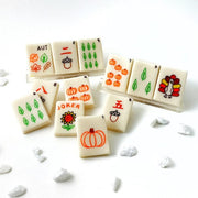 Marzipops Food Marzipan Autumn Mahjong Tiles