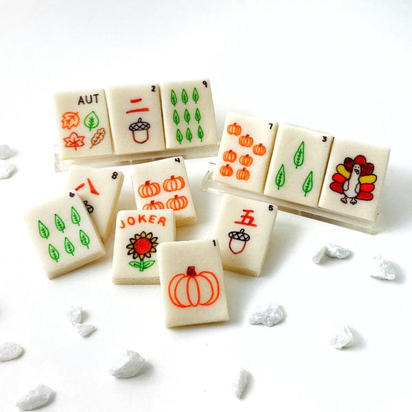 Marzipops Food Marzipan Autumn Mahjong Tiles