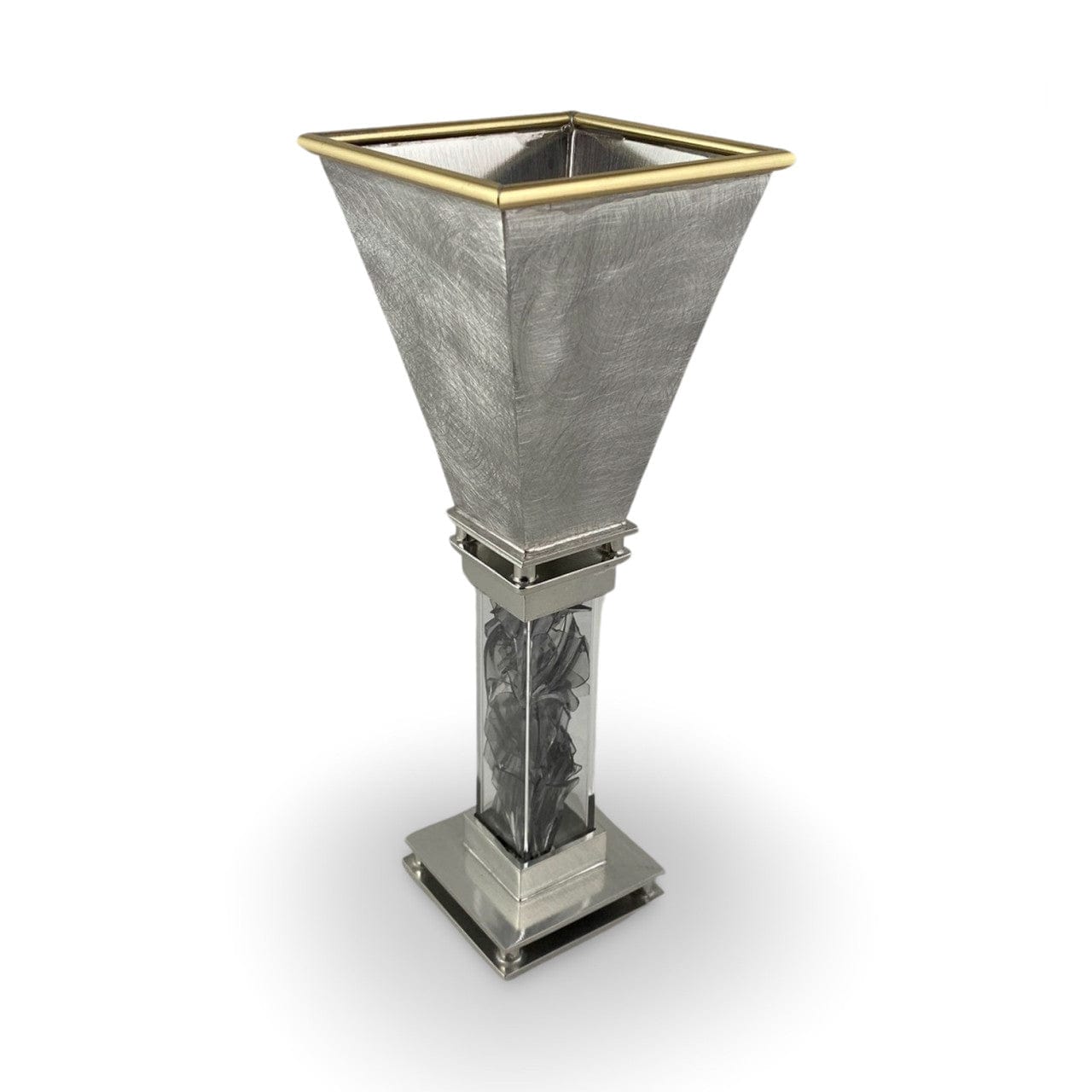 Joy Stember - Wedding Glass Keepsake Square Kiddush Cup by Joy Stember - (Choice of Pattern) - ModernTribe