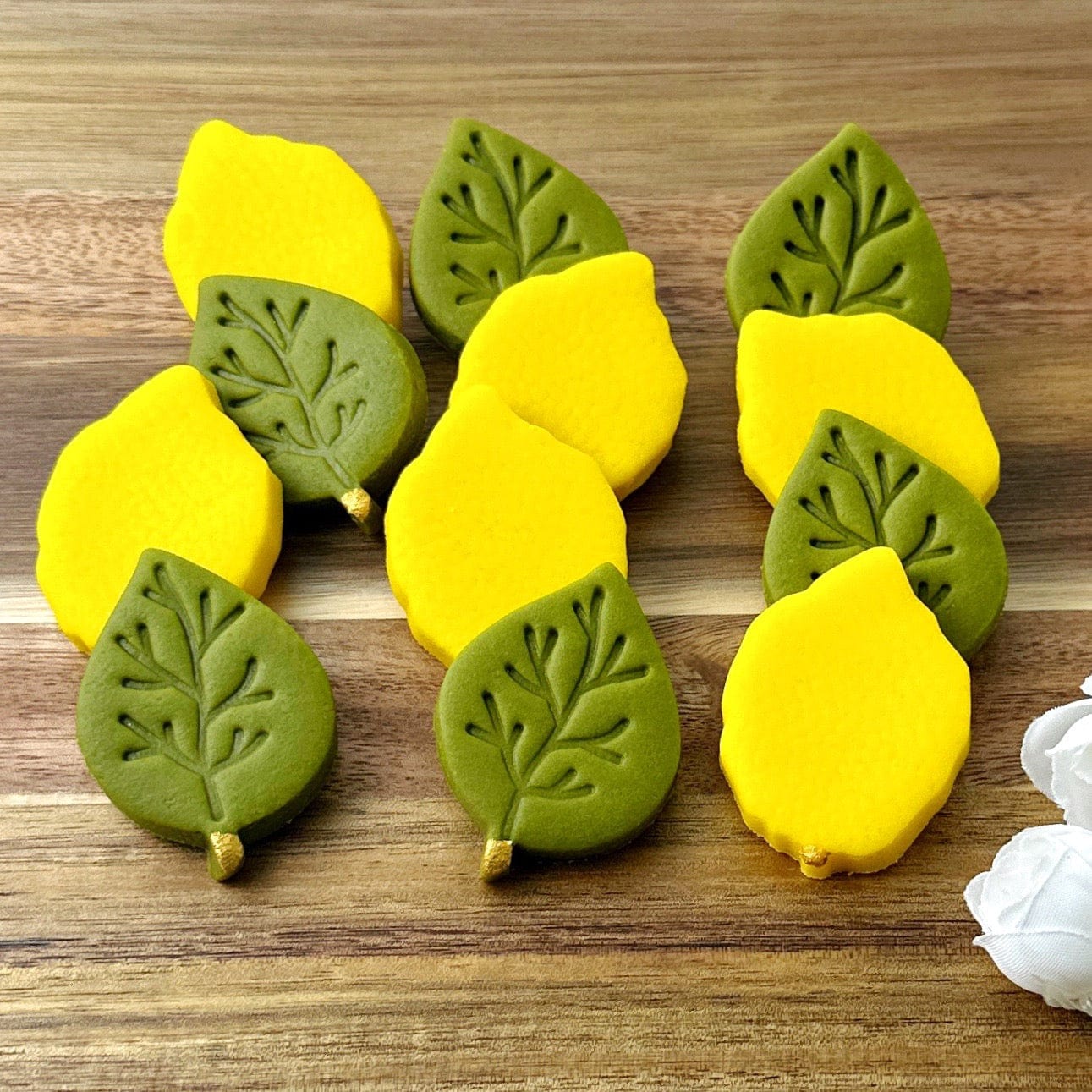 Marzipops Food Marzipan Sukkot Etrog and Leaf Collection