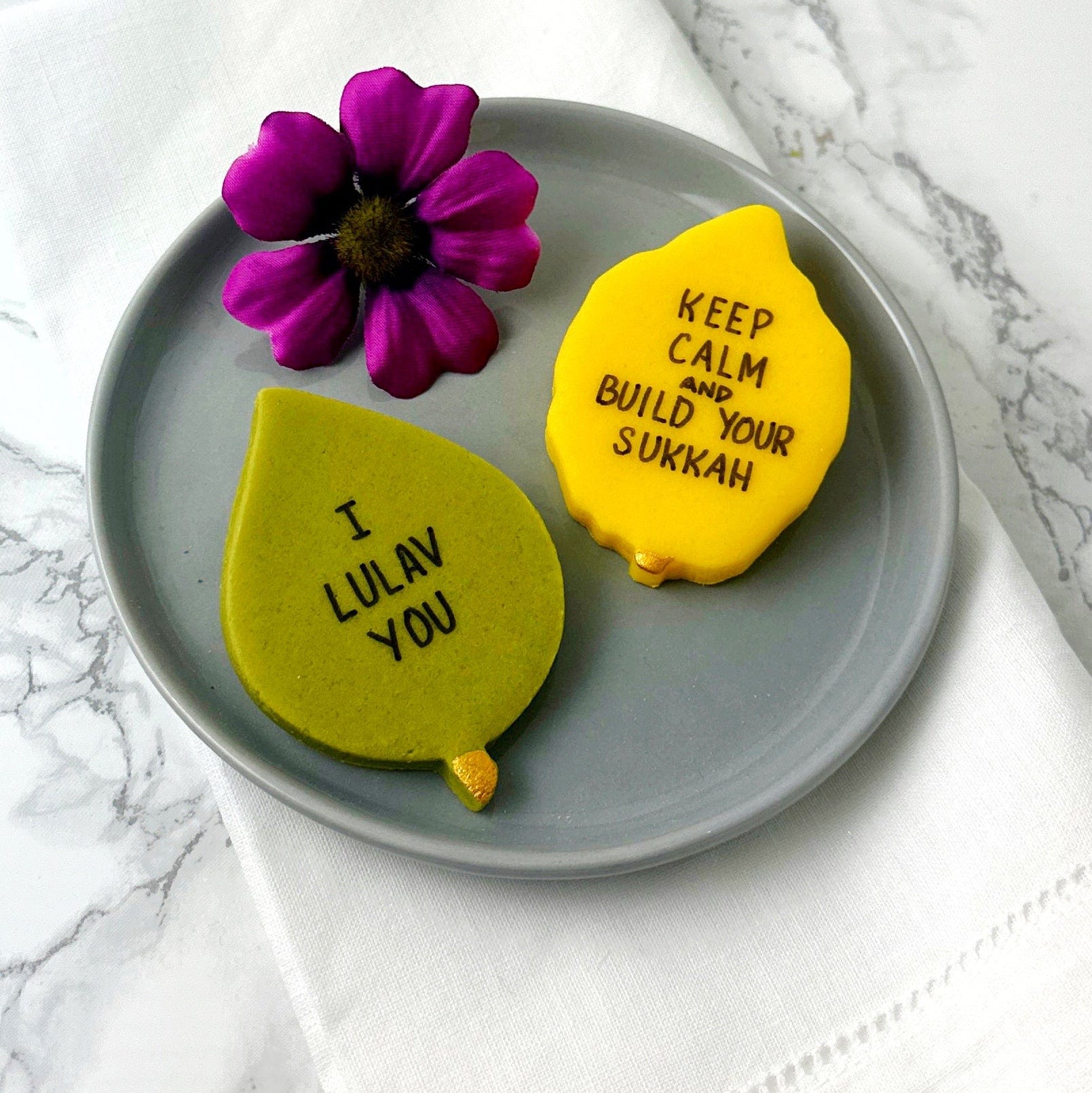 Marzipops Food Marzipan Sukkot Punny Conversation Tiles